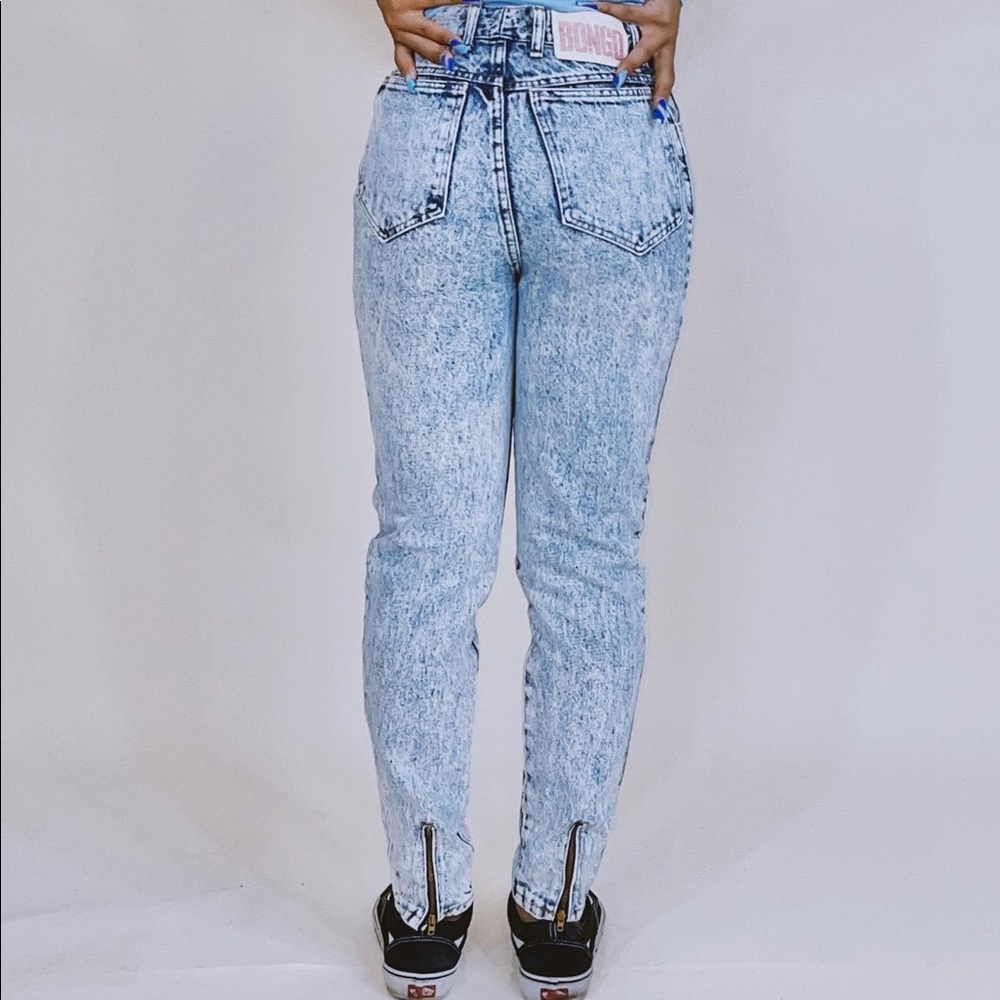 Vintage 80s Bongo Washed High Waisted Jeans (Made in USA)